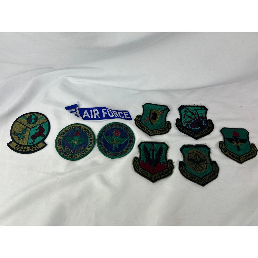 Vintage US Air Force Patch Lot ATC SAC 6944 ESS Instructor Command